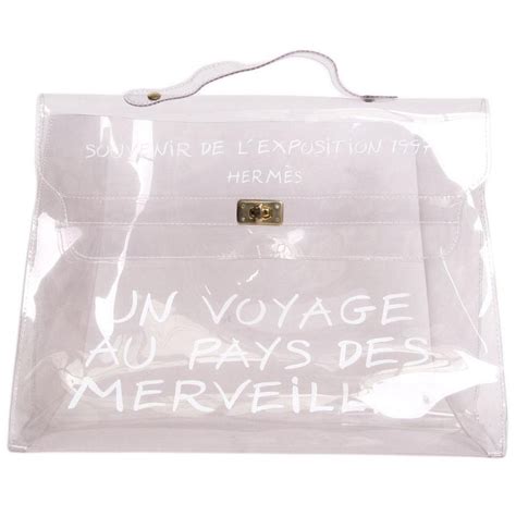 un voyage au pays des merveilles bag hermes price|Vintage HERMES 1997 Clear Kelly Bag .